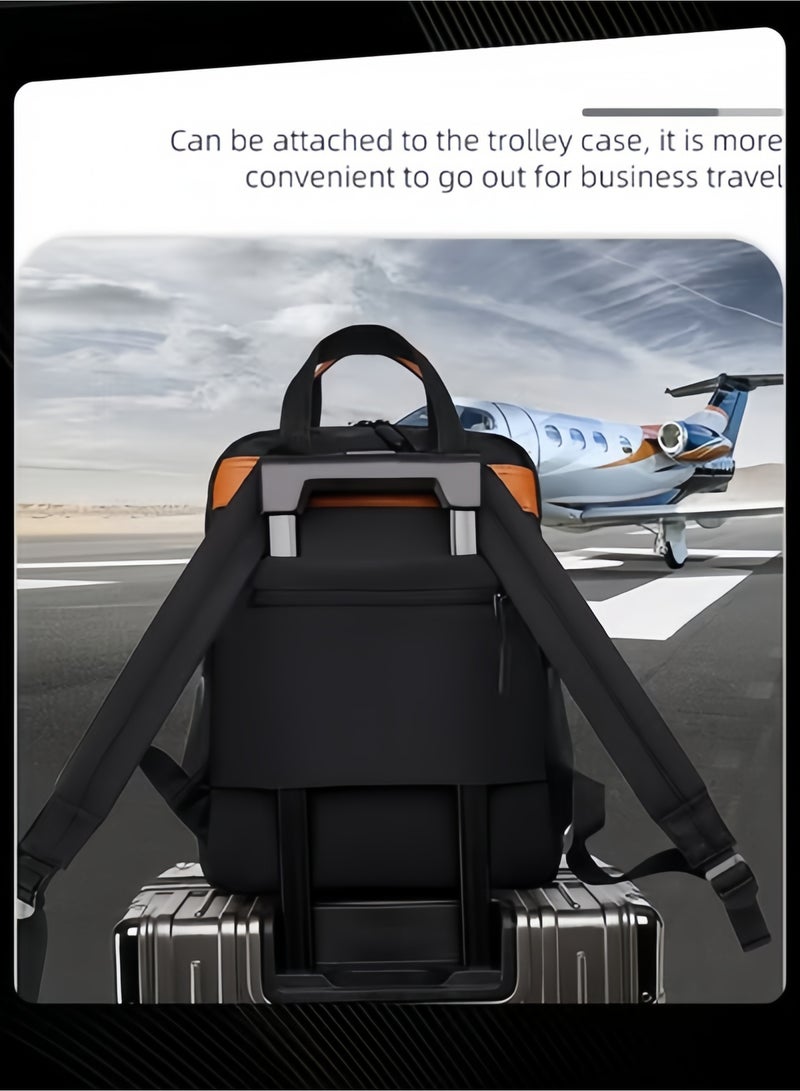 حقيبة ظهر نسائية كاجوال للأعمال متعددة الوظائف من أكسفورد لحمل الكمبيوتر المحمول والسفر ومقاومة للتآكل وحقيبة يومية مقاومة للغبار مع جيوب تناسب 13 بوصة للعمل والمكتب - Image 3